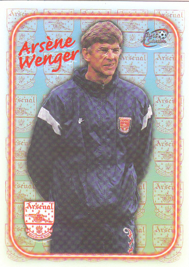 Arsene Wenger Arsenal 1997/98 Futera Fans' Selection Special Edition #SE17